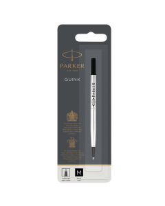 Refill roller standard adatto per tutte le penne roller Parker. 
Punta media da 0.7mm. 
Lunghezza 117mm