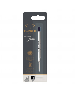 Refill standard con inchiostro liquido con brevettto Quinkflow con punta a sfera.
Lunghezza 97mm