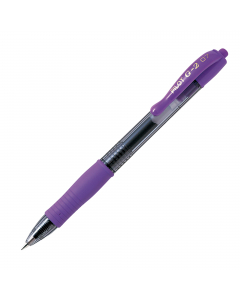 Roller ricaricabile con meccanismo a scatto. Inchiostro gel antisbavature resistente all’acqua. Fusto trasparente. Grip ergonomico. Clip e grip nel colore dell’inchiostro. Ricaricabile con Refill BLS-G2-7.