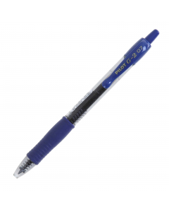 Roller ricaricabile con meccanismo a scatto. Inchiostro gel antisbavature resistente all’acqua. Fusto trasparente. Grip ergonomico. Clip e grip nel colore dell’inchiostro. Ricaricabile con Refill BLS-G2-7.
Punta 0,7mm. Colore: blu.