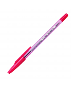 Penna a sfera con puntale in metallo. Ideale per la scuola e per l’ufficio. Fusto trasparente con scanalature antiscivolo. Sfera in carburo di tungsteno. Inchiostro a base d'olio.
Punta 0,7mm. Colore: rosso.