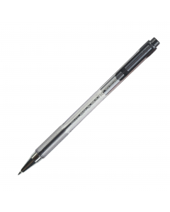 Penna a sfera a scatto con puntale in metallo. Fusto trasparente con scanalature antiscivolo. Sfera in carburo di tungsteno. Inchiostro a base d'olio. Ricaricabile, cod 58137.
Punta 1mm. Colore: nero.