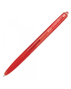 Innovativa penna a sfera a scatto dal design semplice ma moderno e originale. Utilizza un inchiostro di nuova generazione scorrevole e brillante. Ampio grip in gomma, ottima impugnatura ed elevato confort di scrittura.
Punta fine. Colore rosso.