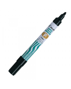 Marcatore universale con inchiostro permanente a base d’olio privo di xilene. Asciugatura rapida. Fusto in metallo. Punta in fibra acrilica. 
Punta tonda da 4mm. Tratto da 1mm. 
Colore: nero.