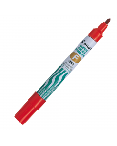 Marcatore universale con inchiostro permanente a base d’olio privo di xilene. Asciugatura rapida. Fusto in metallo. Punta in fibra acrilica. 
Punta tonda da 4mm. Tratto da 1mm. 
Colore: rosso.
