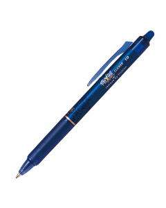 La rivoluzione nella scrittura: scrivi, cancelli e riscrivi con inchiostro termosensibile. Grip ergonomico. Versione Clicker con sfera di carburo di tungsteno. Nuova punta 1,00 in assortimento: punta mm. 1,00- tratto mm. 0,5. Colore: blu.
