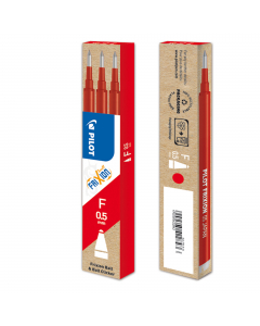 Set 3 Refill per FRIXION clicker.
Punta 0,5mm. Colore: rosso.