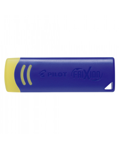 La Remover Frixion è uno speciale strumento di cancellazione esclusivamente dedicato ai fans dei prodotti della famiglia Frixon:
roller,evidenziatore e pennarello. Sempre a portata di mano, sul banco o nell'astuccio , è ideale per cancellare e riscrivere 