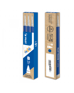 Refill per penna a sfera Frixion Ball, Clicker. Scrivi, cancelli, riscrivi e... ricarica! Refill per l'innovativa penna cancellabile che permette di cancellare l'inchiostro tramite la frizione della gomma alloggiata nell'estremità del fusto. NOVITA' PUNTA