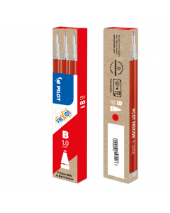 Refill per penna a sfera Frixion Ball, Clicker. Scrivi, cancelli, riscrivi e... ricarica! Refill per l'innovativa penna cancellabile che permette di cancellare l'inchiostro tramite la frizione della gomma alloggiata nell'estremità del fusto. NOVITA' PUNTA