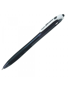 Penna a sfera con meccanismo a scatto con fusto composto al 77,7%  da materiale riciclato (escluse le parti di ricambio). Sfera in carburo di tungsteno. Inchiostro a base d'olio. Grip in gomma. Ricaricabile con refill RFJS-GP. Punta 0,7mm. Colore: nero.