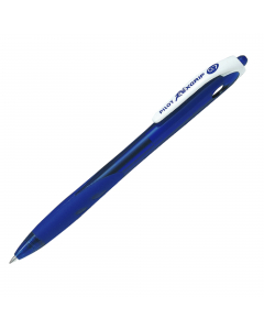 Penna a sfera a scatto con fusto composto al 78%  da materiale riciclato (escluse le parti di ricambio). Punta in metallo. Inchiostro a base d'olio. Grip in gomma. Ricaricabile con refill RFJS-GP.
Punta 0,7mm. Colore: blu.