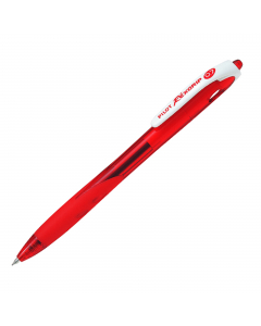 Penna a sfera a scatto con fusto composto al 78%  da materiale riciclato (escluse le parti di ricambio). Punta in metallo. Inchiostro a base d'olio. Grip in gomma. Ricaricabile con refill RFJS-GP.
Punta 0,7mm. Colore: rosso.