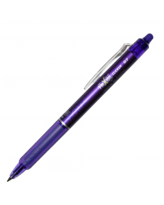 La rivoluzione nella scrittura: scrivi, cancelli e riscrivi con inchiostro termosensibile. Grip ergonomico.
Versione Clicker con sfera di carburo di tungsteno. Punta 0,7mm. Colore: viola.