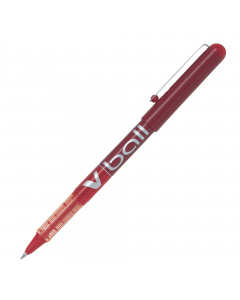 Roller Vball usa e getta ad inchiostro liquido. Livello inchiostro visibile. Punta conica con sfera a carburo di tungsteno. Clip in metallo.
Punta 0,5mm. Colore: rosso.