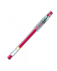 Penna a sfera con inchiostro gel bio-polimeri. Fusto trasparente. Punta ad ago in metallo. Tratto ultra sottile per una scrittura di precisione.
Punta 0,4mm. Colore: rosso.