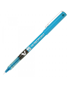 Roller usa e getta ad inchiostro liquido. Livello di inchiostro visibile. Clip in metallo. Punta da 0,5 mm. Colore: azzurro.