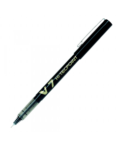 Roller usa e getta ad inchiostro liquido. Livello di inchiostro visibile. Clip in metallo.
Punta 0,7mm. Colore: nero.