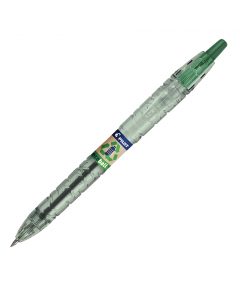 Penna a sfera a scatto realizzata con almeno l'86% di plastica riciclata derivante da bottiglie di cui il 2,5% recuperato negli oceani (parti di ricambio escluse). Sfera in carburo di tungsteno, grip ergonomico, riserva d'inchiostro visibile. Ricaricabile
