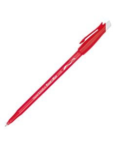 Scrittura scorrevole. L'inchiostro diventa permanente entro 24 ore. Cappuccio ventilato. Punta in acciaio inossidabile. Gomma di maggior durata. Ideale per bambini che imparano a scrivere.
Punta 1,0mm. Colore:blu.