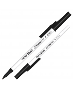 Penna a sfera con cappuccio. Fusto arrotondato per una presa comoda. Lunghezza di scrittura 1 chilometro. Realizzata con l'80% di plastica riciclata.