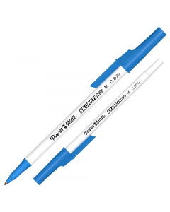 Penna a sfera con cappuccio. Fusto arrotondato per una presa comoda. Lunghezza di scrittura 1 chilometro. Realizzata con l'80% di plastica riciclata.