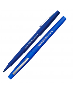 Inchiostro a base d'acqua che non oltrepassa la carta, non macchia e non sbava. Fusto e cappuccio nel colore dell'inchiostro. Punta in fibra per maggior scorrevolezza.
Punta 1,1mm. Colore: blu.