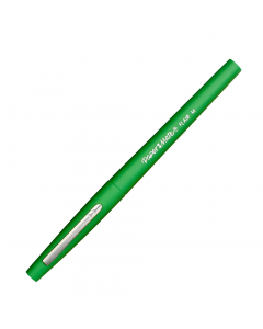 Inchiostro a base d'acqua che non oltrepassa la carta, non macchia e non sbava. Fusto e cappuccio nel colore dell'inchiostro. Punta in fibra per maggior scorrevolezza.
Punta 1,1mm. Colore: verde.