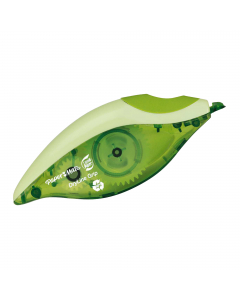 Correttore a nastro, realizzato per il 60%  in materiale riciclato. Grazie alla forma e l'impugnatura ergonomia fornisce un maggior comfort e controllo. Punta girevole per un uso più semplice. Nastro da 5mm x 8,5mt.