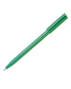 Roller ad inchiostro liquido con punta a sfera ammortizzata in resina. Fusto verde. Lunghezza di scrittura 1800mt.
Punta 0,6mm. Colore: nero.