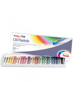 Pastelli ad olio in pratico astuccio portatile perfetti per l'utilizzo su superfici differenti come tela, carta, legno. Diametro 8 mm, lunghezza 6 cm