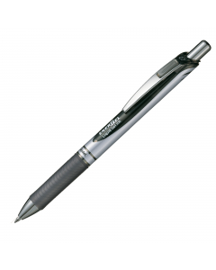 Roller EnerGel con inchiostro gel. Consente una scrittura scorrevole. Asciugatura rapida senza sbavature e senza macchie. Ottimo anche per mancini. Impugnatura in morbida gomma nel colore dell'inchiostro. Clip in metallo. Prodotto con il 54% di materiale 