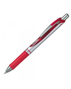 Roller EnerGel con inchiostro gel. Consente una scrittura scorrevole. Asciugatura rapida senza sbavature e senza macchie. Ottimo anche per mancini. Impugnatura in morbida gomma nel colore dell'inchiostro. Clip in metallo. Prodotto con il 54% di materiale 
