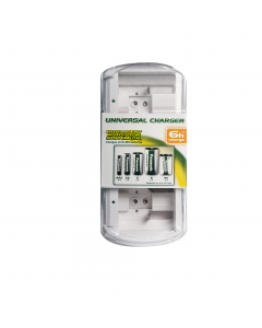 Adatto per la ricarica dei seguenti tipi di batterie: AA, AAA, Mezza Torcia, Torcia, 9V.
Tempo di ricarica 6 ore.
spegnimento automatico a carica avvenuta (9V stop manuale).
Capacità:
AA/AAA 1-4 batterie
D/C/9V 1-2 batterie
AAA 750-900 mAh
AA 1000-2450 mA