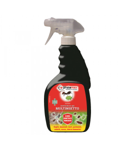 Insetticida pronto all’uso a base di tetrametrina. La formula garantisce una azione abbattente immediata. Indicato per: insetti volanti e striscianti: formiche, cimici, scarafaggi, mosche, ragni, zanzare, ecc. Ideale per l’utilizzo in ambienti esterni ed 