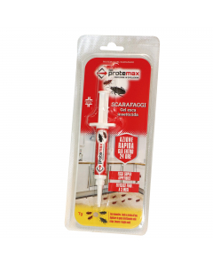 Esca gel insetticida pronta all’uso per il controllo di scarafaggi con sostanze ad alta appetibilità. Rimane morbido a lungo, garantendo la sua efficacia fino a 3 mesi dall’applicazione. Indicato per: il controllo degli scarafaggi all’interno di abitazion