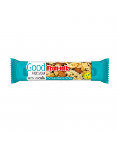 Baretta di frutta secca gusto cocco e fave di cacao. Box da 16 barrette da 36gr l'una.
Ingredienti: frutta a guscio (52%) (MANDORLE, ARACHIDI tostate), sciroppo di glucosio, cocco tostato in scaglie (11%), granella di fave di cacao (5%), miele, semi di ch