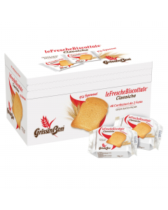 FETTE BISCOTTATE; INGREDIENTI: Farina di GRANO tenero tipo "0" 85,6%, Olio di semi di girasole, Zucchero, Crema di lievito, Estratto di malto d'ORZO, Sale iodato (sale, iodato di potassio 0,007%), Aromi naturali. ALLERGENI Può contenere tracce di SOIA. Mu