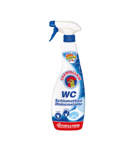 Ideale per la cura completa del  wc. Lo spray Bagno garantisce un pulito sorprendente sulle piccole superfici del tuo bagno. Grazie alla sua speciale tecnologia Doppia Azione, elimina i residui di calcare e rimuove lo sporco più ostinato. Aiuta inoltre ad