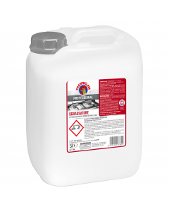 Detergente ad altissima efficacia, superpotente anche contro gli sporchi particolarmente difficili. La sua formula è ideale per tutte le piccole superfici. Adatto per pulire efficacemente cucine, forni, cappe, pentolame, affettatrici, piani di lavoro, pav