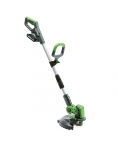 Il trimmer a batteria Li-ion è adatto per i lavori in giardino di rifinitura dei bordi di aiuole o prati. E' fornito con una batteria da 20V - 2Ah e relativo caricatore standard e della testina precaricata con filo Ø 1,6mm x 4mt. Manico regolabile da 107 