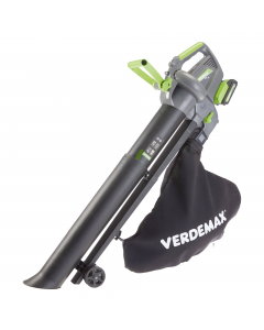 L’aspiratore per foglie è progettato per gestire solo fogliame e rifiuti del giardino come erba e piccoli rami. Caricabatteria doppio rapido incluso. 2 batterie E-Power incluse. Velocità dell’aria max: 65 m/s.  Potenza di aspirazione max: 170 m°3/h. Veloc