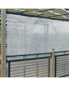 Telo PE rinforzato con rafia occhiellato 170 g/mq. Dimensioni: 3x3m. Colore: bianco.