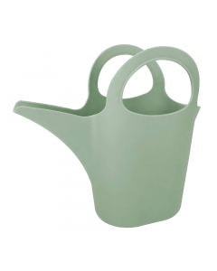 Innaffiatoio  colore menta. capacità 2 litri. Pratico, maneggevole e resistente. Manico che permette una presa più salda e un utilizzo confortevole. Materiali: Polietilene HD. Dimensione: 27x12x h25 cm