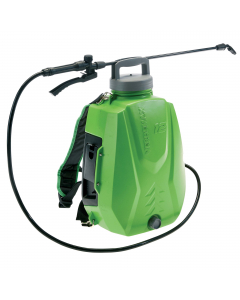 Pompa elettrica con batteria estraibile al litio 12V 2.5Ah, ideale per l’irrorazione di trattamenti per piante e colture e per la sanificazione in ambienti interni. Progettata con forma ergonomica e dotata di supporto posteriore in spugna densa per garant