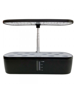 L’orto idroponico indoor permette la coltivazione tutto l’anno grazie al sistema a led di 
alta efficienza che riproduce la luce solare. Le 12 cellette di cui 
dispone l’orto consentono la coltivazione intensiva o la possibilità di coltivare più tipi di 
