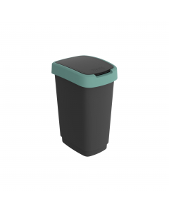 Pattumiera in PPL con doppia apertura: tradizionale su perno posteriore o basculante. Portasacchetti nascosto. Disponibili in più colori che permettono la differenziazione della raccolta. Pattumiera 25Lt - 33,3x25,2x47,6cm. Prodotto in Svizzera.