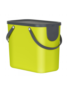 Il sistema di riciclaggio orientato al design. Colori piacevoli e freschi e forma perfettamente pensata.  Modulare, impilabile e salvaspazio. 6 adesivi per il secchio grande aiutano a separare i rifiuti. Il piccolo secchio è ideale per i rifiuti organici,