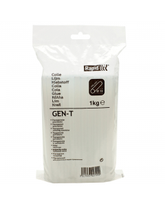 Colla trasparente universale in busta da 1 KG per usi anche professionali. Diametro 12mm lunghezza 190mm. Utilizza materie prime di altissima qualità. Approvata FDA (USA) per uso anche in ambiente alimentare.