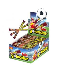 Goleador Cola, la doppia caramella gommosa al gusto cola, senza glutine, in display da 200 pezzi. 
Ingredienti: sciroppo di glucosio, zucchero, gelatina alimentare, acidificante: acido citrico, sciroppo di zucchero caramellato, aromi, agente di rivestimen